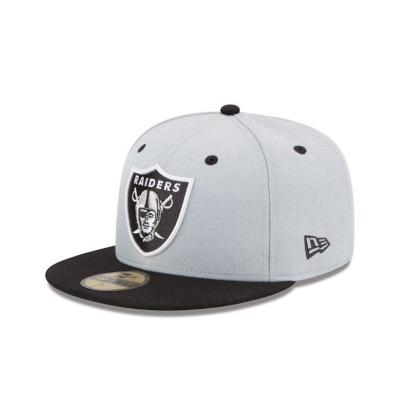 NFL Las Vegas Raiders 2tone 59Fifty Fitted (ZOF3571) - Black New Era Caps